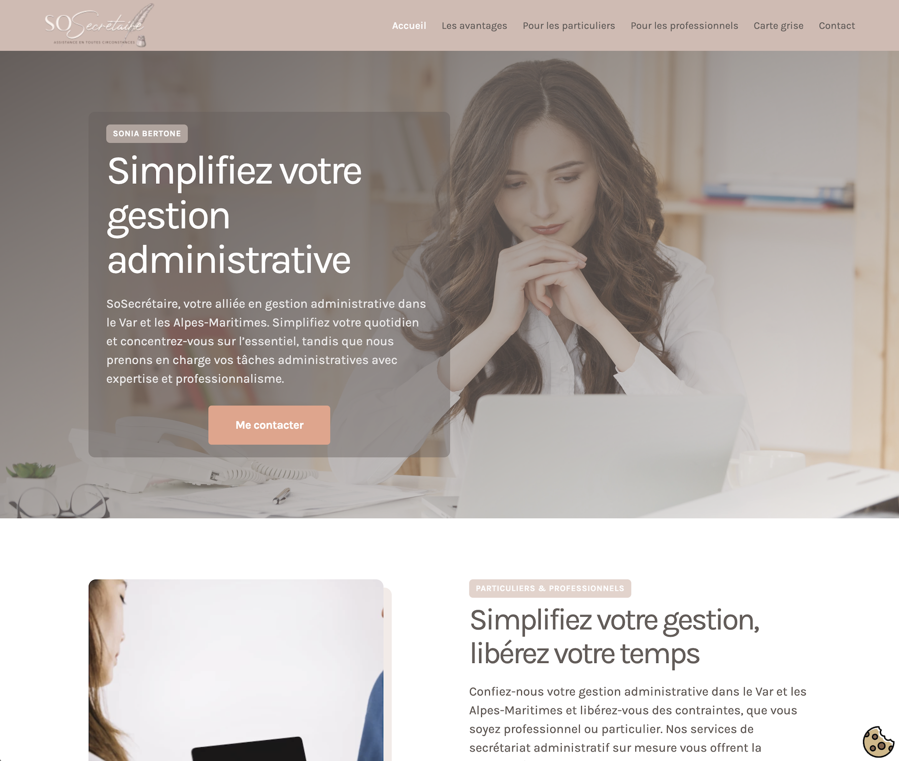 Header du template Administatif, réalisé par JVFlex - Achat site internet prix abordale, en location en Lorraine, à Baccarat.